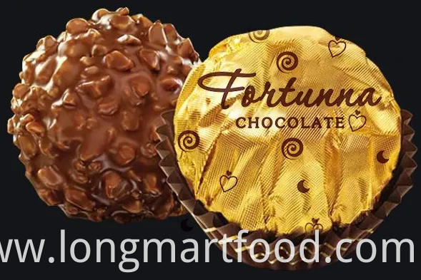 Crunchy Wafer Ball Milk Chocolate with Peanut/Crispy Rice/Cookie Packed in Heart Box